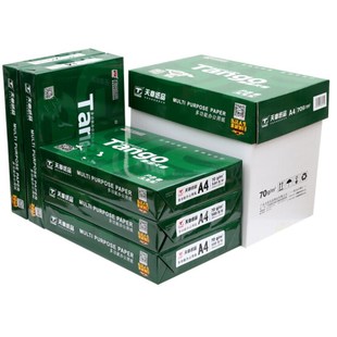 新绿天章a4打印纸复印纸70克a4纸80G白纸草稿纸5包 V500张整箱包
