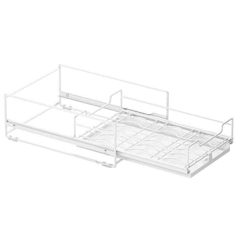 盘子收纳架放碗碟子厨房筐箱x免安装碗碟橱柜抽拉碗碟架拉篮抽屉