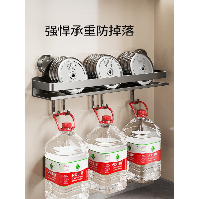 厨房置物架吸盘免打孔调料架家用壁挂墙K上佐料调味料品罐收纳架