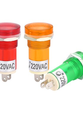 电源指示灯信号灯PL-1n604 AC220V 配电箱开孔15MM氖泡二极管 红