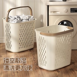 脏衣服收纳筐塑料大容量衣物污衣篮胀衣 脏衣篓家用换洗j衣篮子装