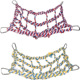 仓鼠笼松鼠彩色编织攀爬网鸟玩具吊床网可爱多功能