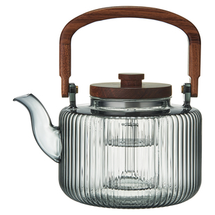 煮茶壶耐高温大容量电陶炉养生茶壶茶具 煮茶器玻璃提梁壶家用日式