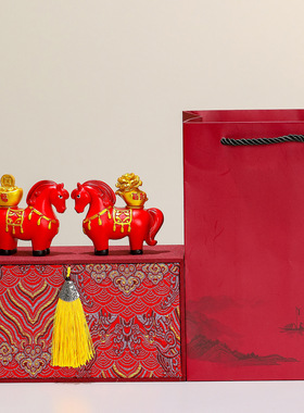 小马摆件马年吉祥物桌面装饰新年礼物送同事伴手礼公司年会小礼品