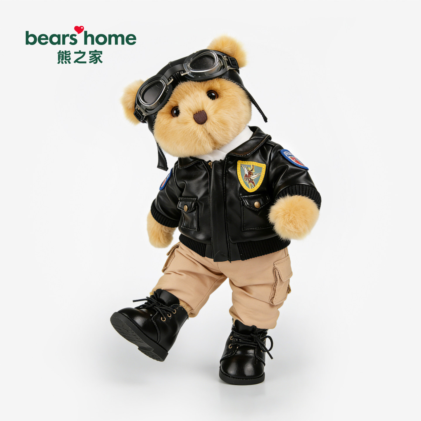 bears'home飞行员机车小熊公仔