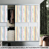 ji墙纸彩色木纹可拆卸厨房防水壁纸家用翻新自粘墙贴来图印PVC1片