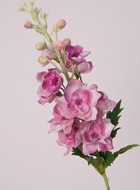 仿真花手感保湿飞燕草单枝家居花艺摆件婚庆假花摄影道具软装