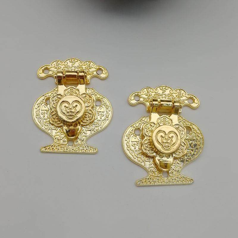 花瓶小箱扣箱子纸盒工艺品盒礼品盒酒盒木盒暗箱扣锌合金彷金锁扣