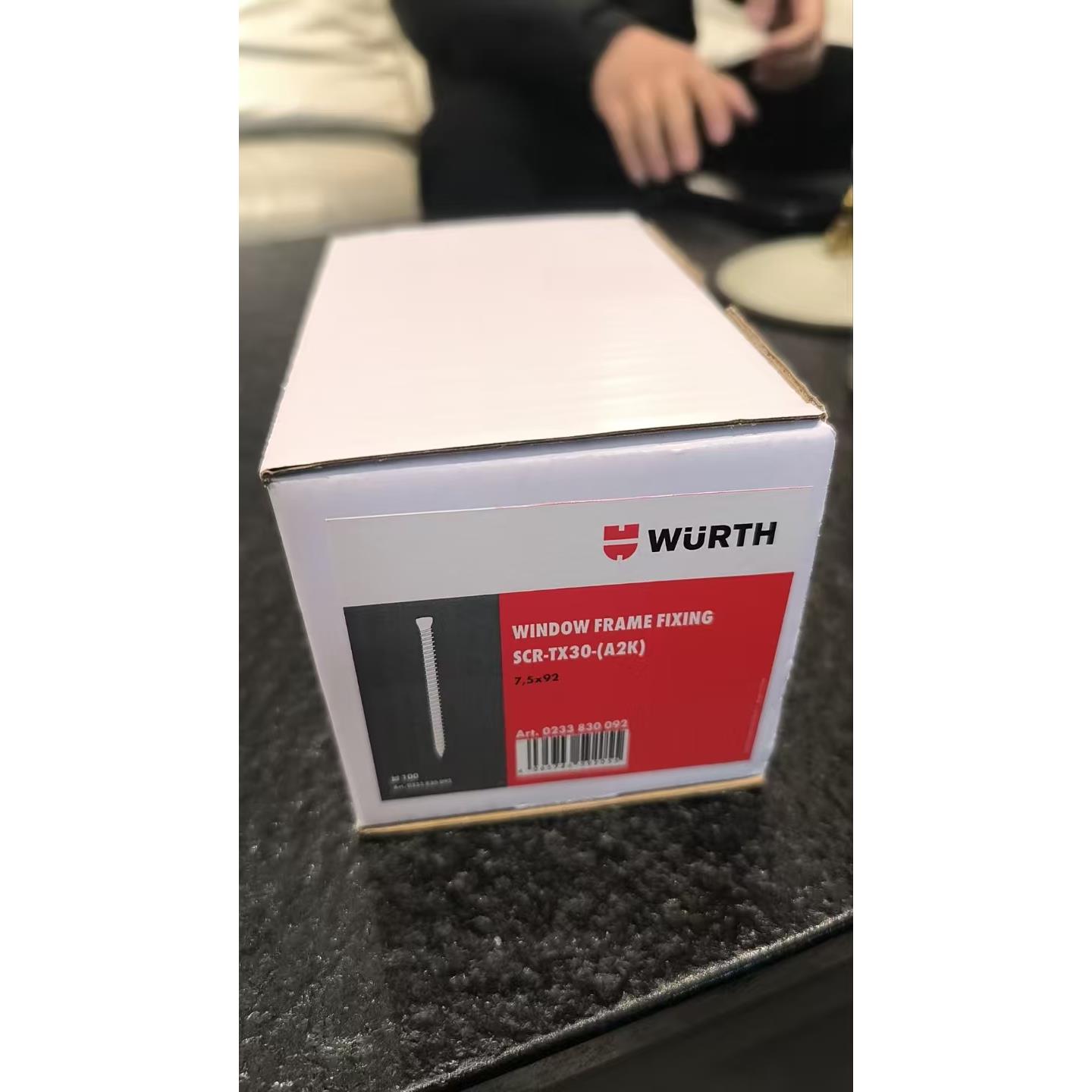 伍尔特自切螺丝镀锌钢圆柱头 TMO系列TX30沉头7,5X92–7,5X152MM