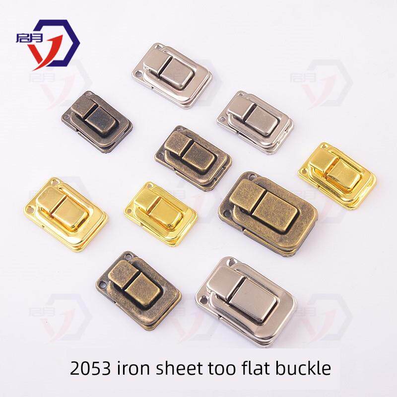 【包邮】启月太平扣暗箱扣 中号大号亮金色青古铜铁皮锁扣