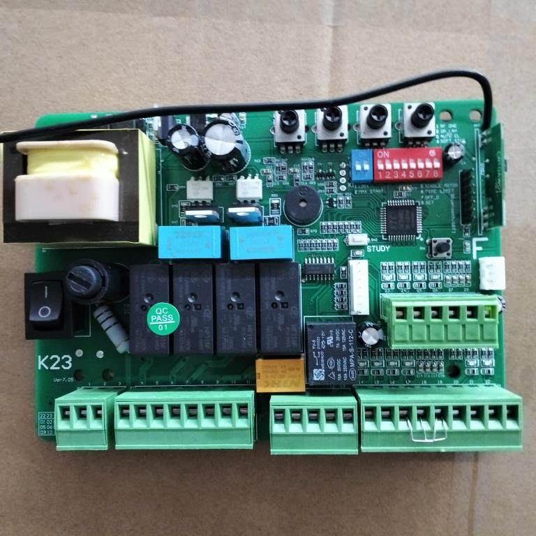 热卖双电机曲臂220遥控控制器k23工业电机控制箱-门窗控制器