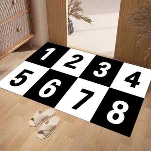 网红李在峰同款黑白太极步法数字垫八段锦地垫子潮流学太极练功垫