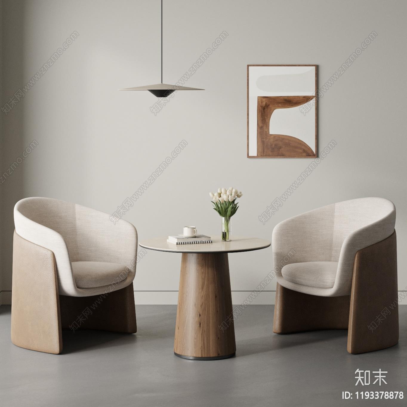 休闲单人沙发茶几组合休息区商务酒店会客区洽谈接待一桌两椅组合