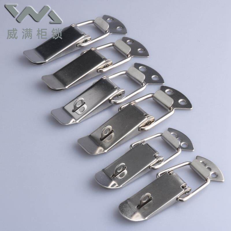 不锈钢暗箱搭扣工具箱设备箱锁扣J103机械扣箱包扣鸭嘴扣扁嘴拉扣