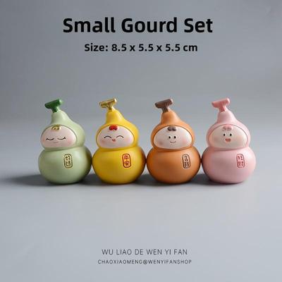 吉祥葫芦姑娘工作站宣学情绪稳定神器办公用车装饰饰品小礼品