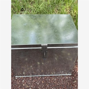 定制做大号大f码白铁皮箱子带锁五金工具箱钱款票据文件柜储物收