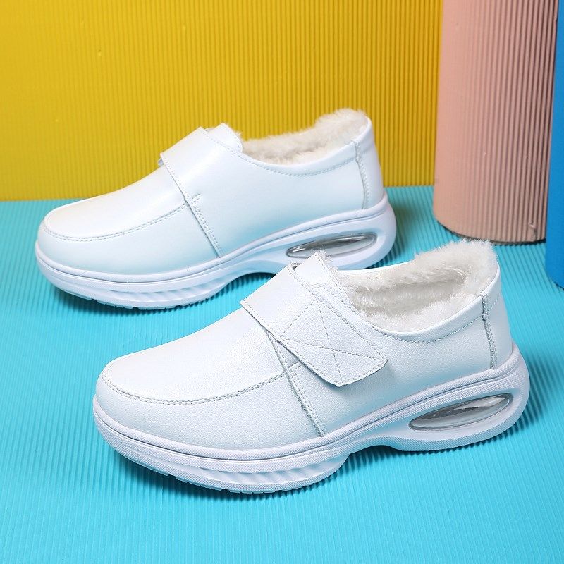 护士鞋女不累脚冬季平底气垫增高舒适加绒防臭软底医护鞋防滑棉鞋,女鞋,棉鞋,淘宝优惠券,粉丝福利购,淘宝优惠卷