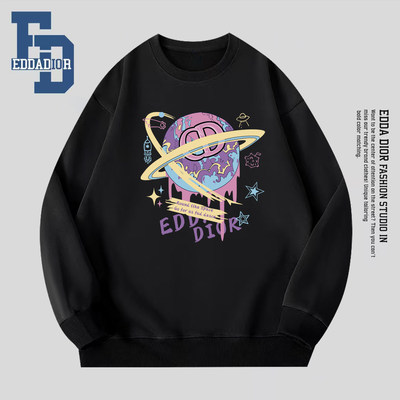 2025秋冬新款男装卫衣男女宽松落肩礼盒礼袋款休闲上衣19