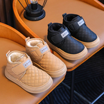 2025新款秋冬防滑软底加绒加厚保暖网红防水雪地靴女童男童棉靴潮