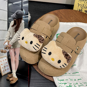 2025新款KT猫卡通勃肯鞋加绒加厚