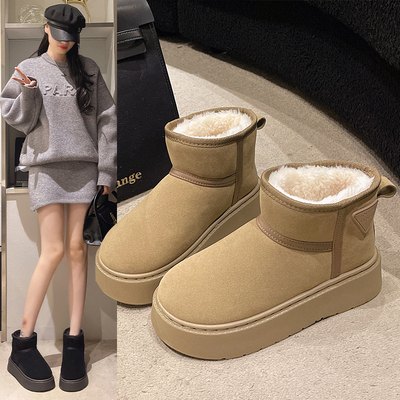 软底外穿百搭短筒鞋网红厚底女