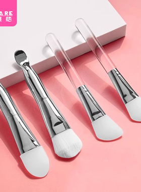 面膜刷D1zoq001-易上手带挖勺涂抹式软毛刷子脸部软刷泥膜专用