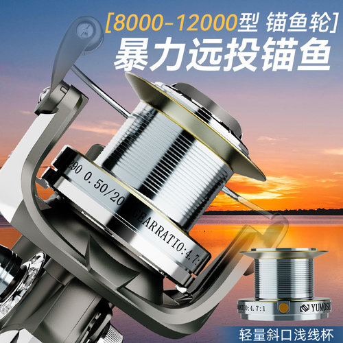 纺车轮远投轮锚鱼轮金属