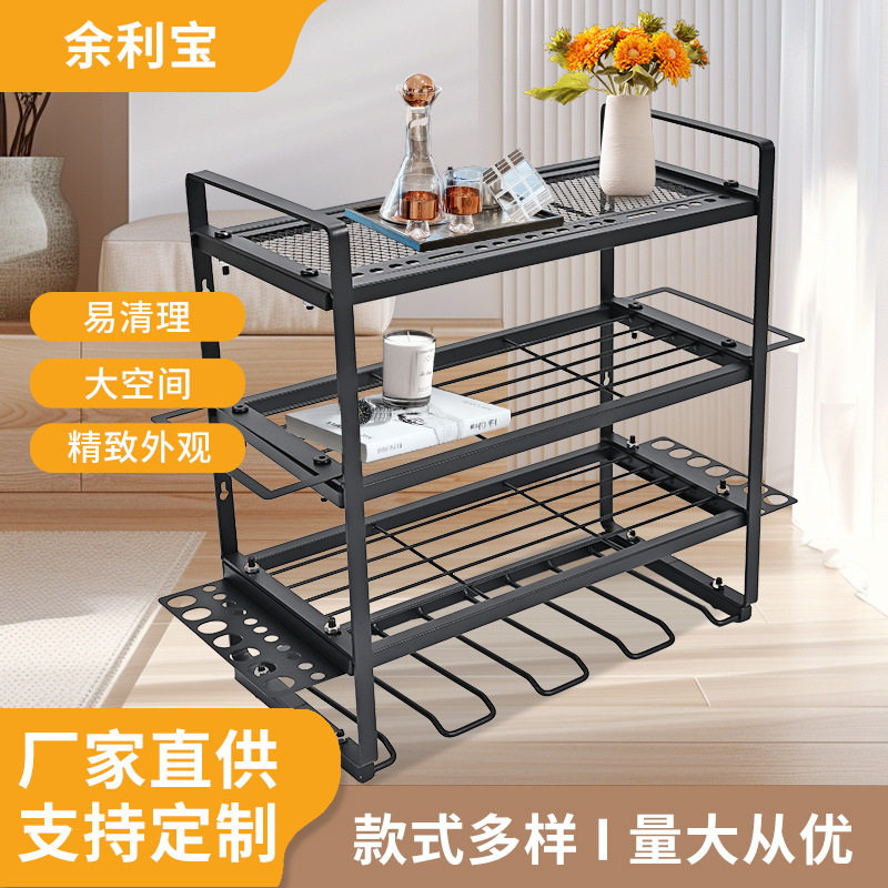4机位置物架金属收纳架仓库货架家用商用可拆卸收纳整理展示架