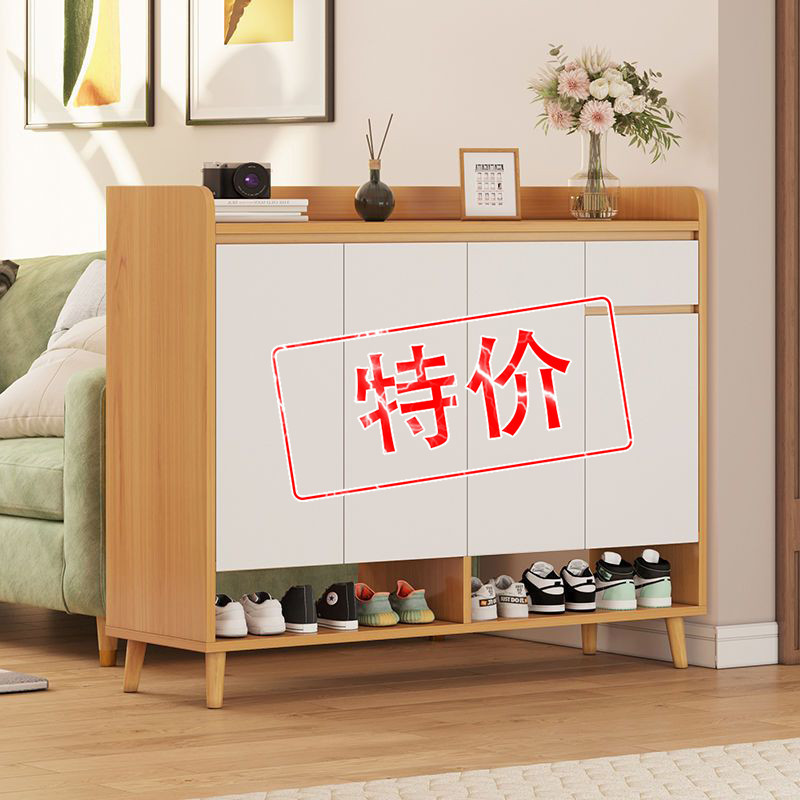 北欧鞋柜家用门口外入户门简约现代大容量置物柜收纳经济型阳台柜