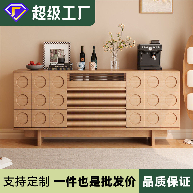 原木风实木斗柜中古斗橱复古卧室储物柜橱柜餐边柜客厅靠墙玄关柜