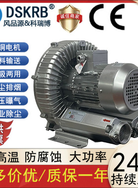 DSKRB气环式真空泵510S-4 380V 1.5KW污水曝气真空吸附气环漩涡式