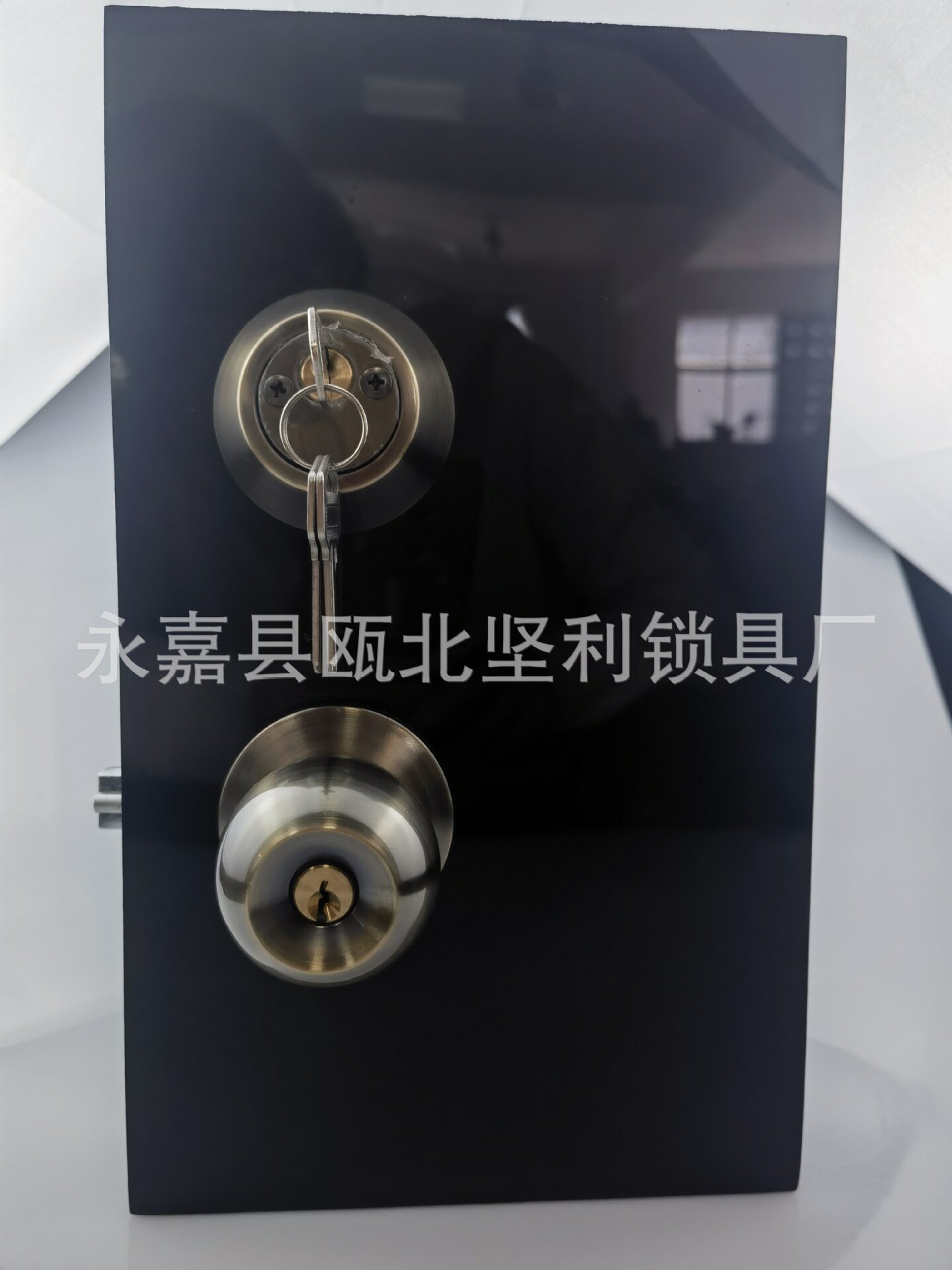 厂家供应实木门机械门锁 双面推拉移门 带钥匙锁套锁配 批发