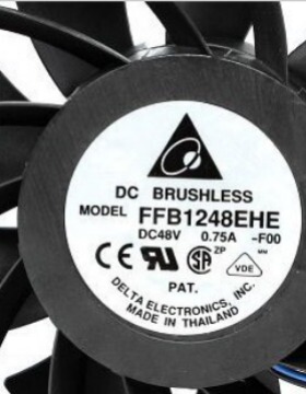 台达12038 120*120*38 FFC1248DE DC48V 0.7 三线风扇轴流风扇