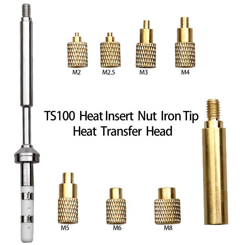 3D打印机配件T12/TS101烙铁头热熔螺母压头VORON镶嵌螺母植入M2M8