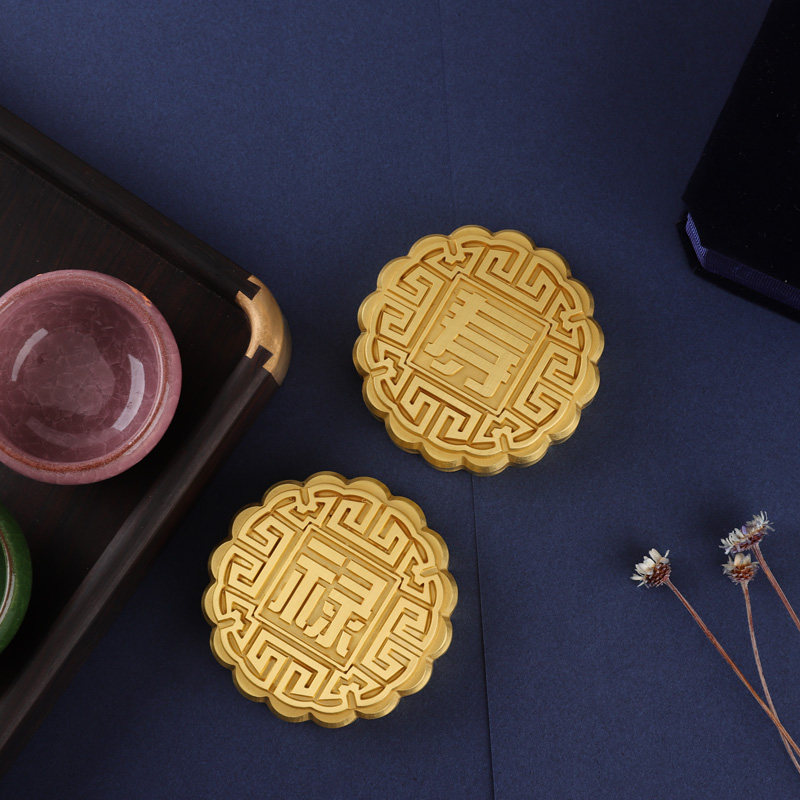 黄铜月饼镇纸镇尺文房摆件书法用纸镇高档礼品珍藏观赏可改字定做,文具电教/文化用品/商务用品,文房四宝,淘宝优惠券,粉丝福利购,淘宝优惠卷