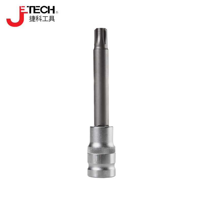 捷科T52气缸盖螺丝专用旋具套筒 大众发动机缸头花键汽修工具MP10