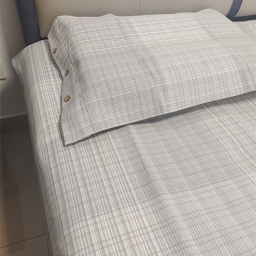 夏季加厚全棉老粗布凉席凉爽可折叠粗布棉麻三件套高端不起球空调