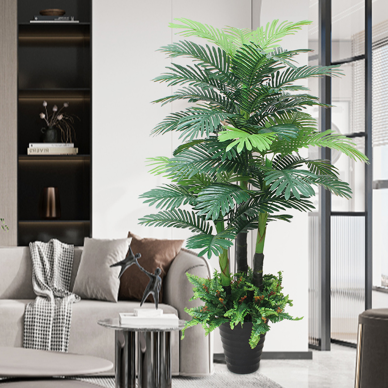 仿真绿色植物大型盆栽塑料花室内装饰仿生植物客厅散尾葵假树落地图片