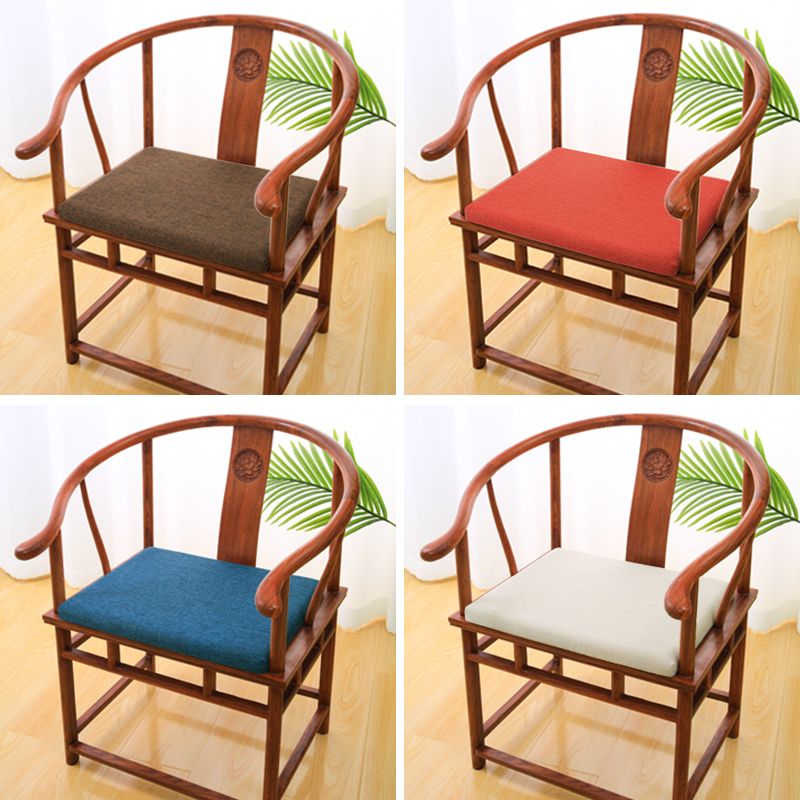 红木椅子坐垫记忆棉中式茶椅太师椅圈椅沙发座垫实木家具餐椅垫