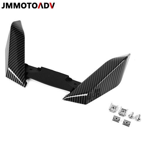 适用宝马R1300GS 改装鸟嘴前挡泥延长板配件 碳纹纹 JMMOTOADV