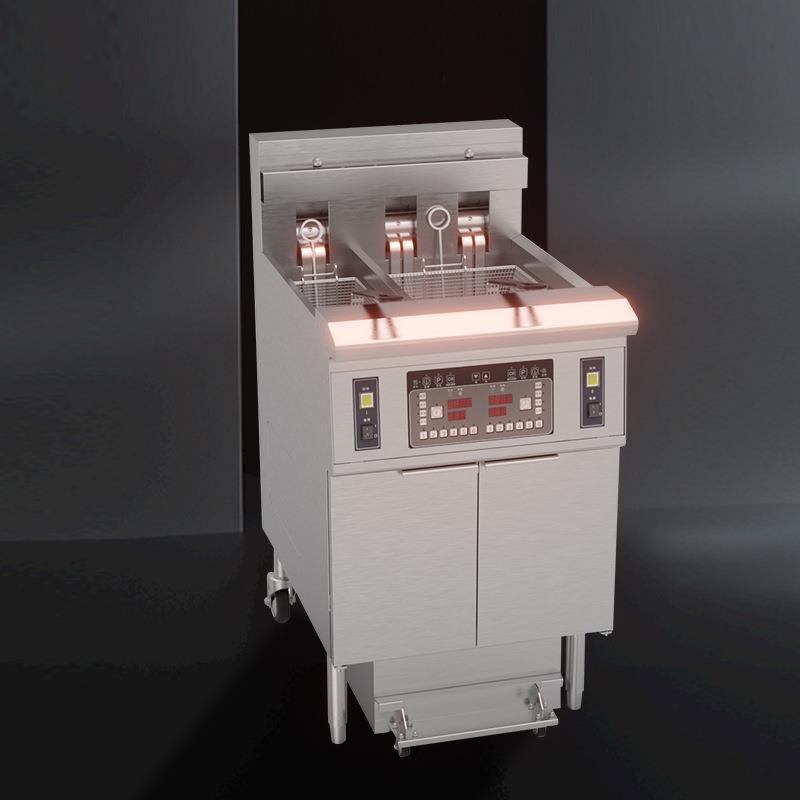 OFE-239开口炸锅大小缸滤油炸炉可翻转加热管