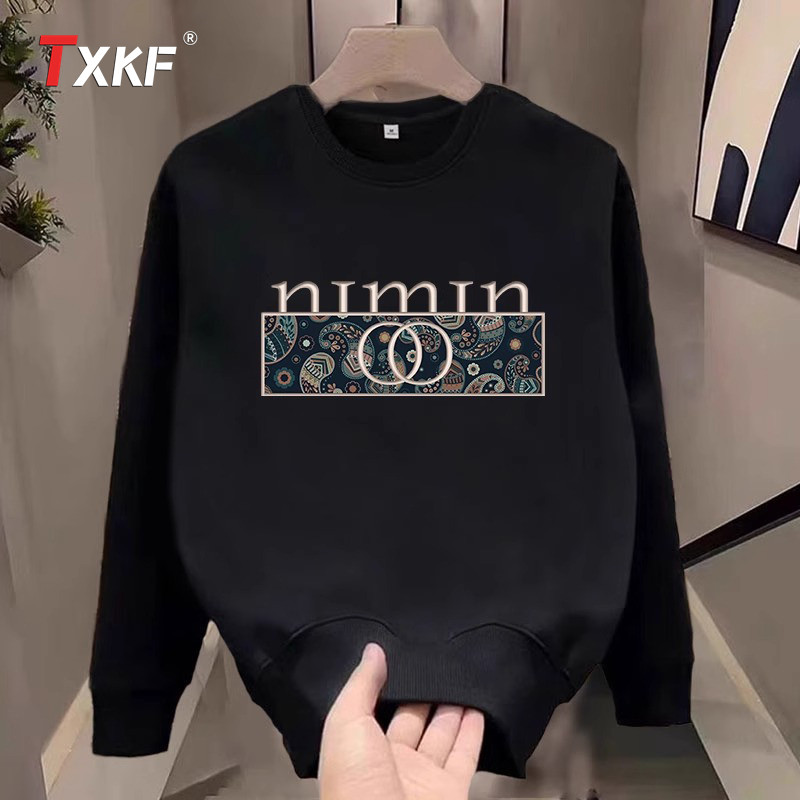 潮牌重磅加绒卫衣男士2025新款春秋冬季高级感长袖T恤打底衫男款,男装,卫衣,淘宝优惠券,粉丝福利购,淘宝优惠卷