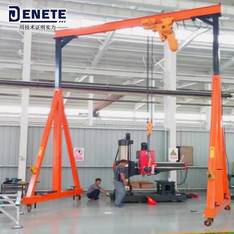 江苏厂家手摇绞盘/电动涡轮升降龙门架门式起重机简易龙门吊