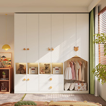 兔宝宝板材儿童衣柜家用卧室现代简约实木环保大衣橱2025年新款
