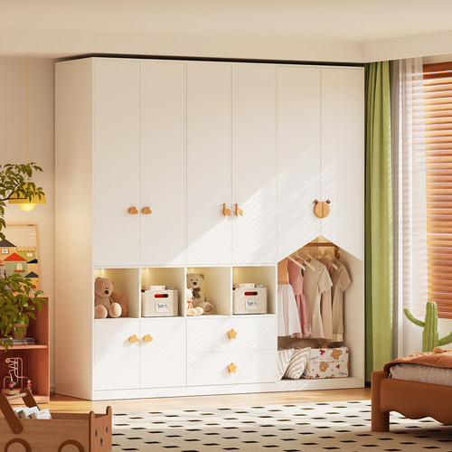 儿童衣柜家用卧室现代简约实木