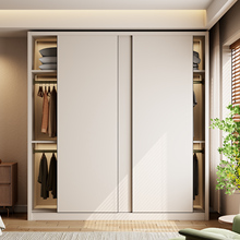 兔宝宝衣柜家用卧室实木推拉门现代衣橱可定制ENF级欧松板衣橱