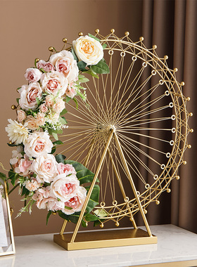 客厅装饰轻奢高档摩天轮摆件结婚新婚礼物diy送新人闺蜜新娘高级