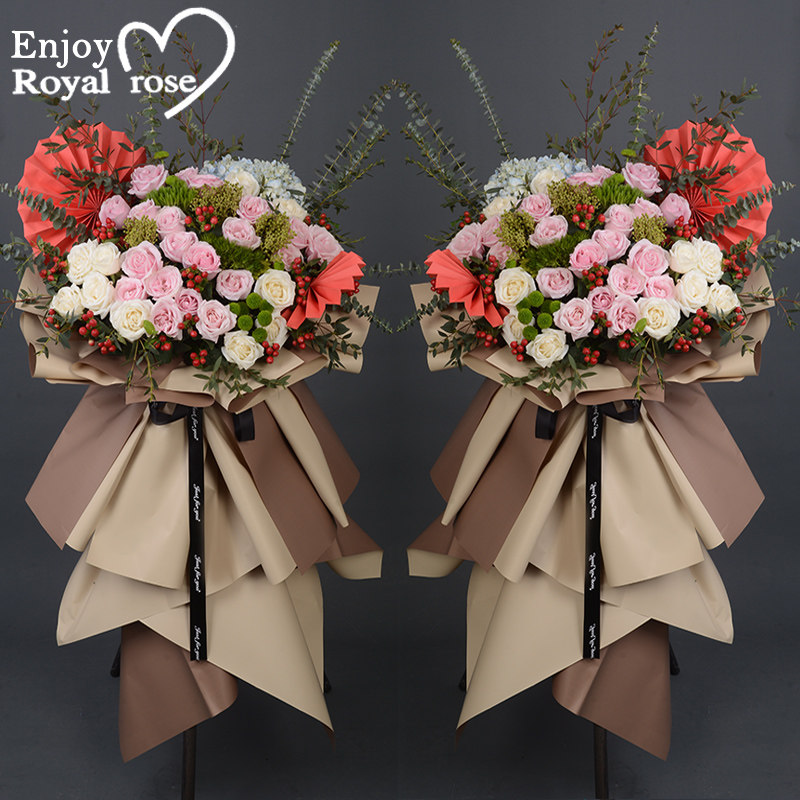 开业花篮鲜花同城速递杭州西湖上城下城滨江下沙萧山开张乔迁花蓝