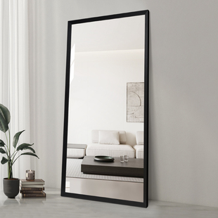 挂墙全身镜衣帽间落地大镜子粘贴贴墙穿衣镜入户玄关装 饰镜防爆