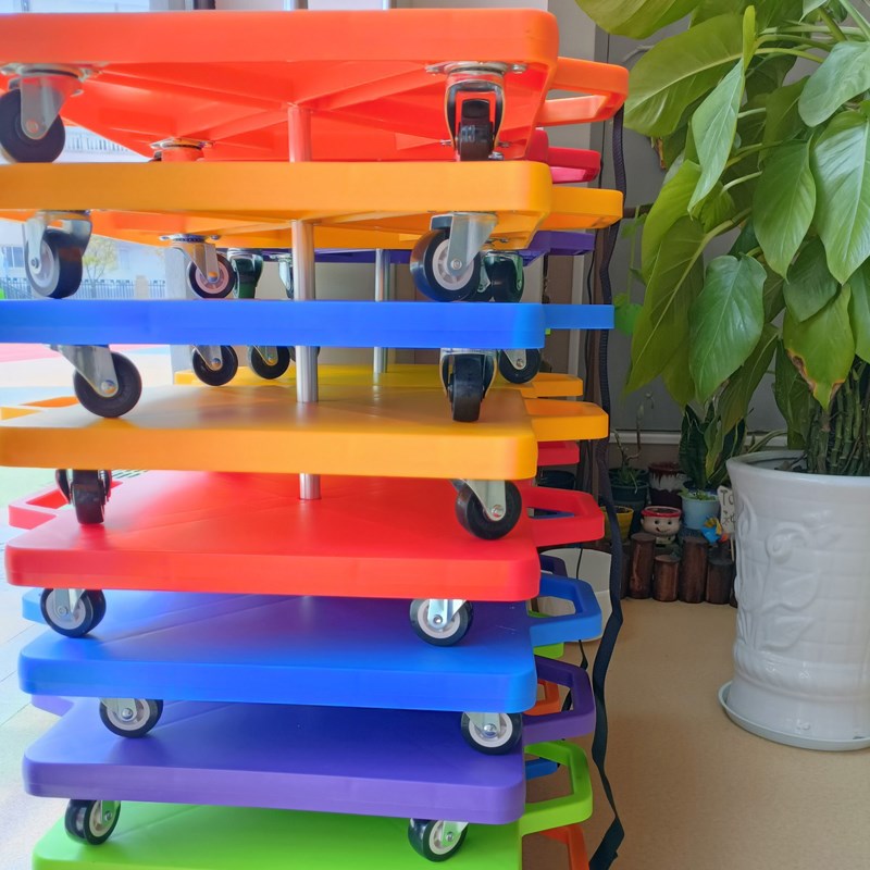 格乐普连接式滑板车儿童体能玩具感统训练器材前庭平衡滑车收纳底